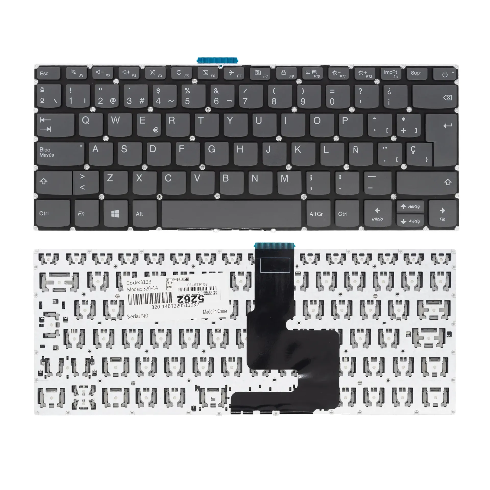 TECLADO PARA PORTÁTIL GENÉRICO LEN 320-14 GRIS